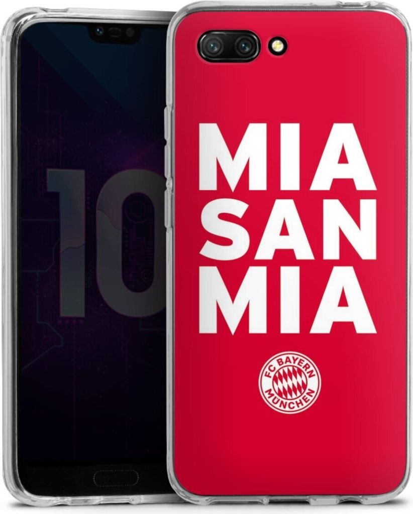DeinDesign Handyhülle für Huawei Honor 10 Silikon Hülle Case Smartphone Schutzhülle FC Bayern München FCB Mia San Mia