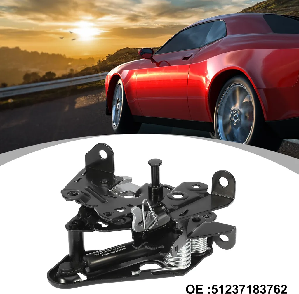 Loquet de Verrouillage Capot Inférieur Droit 51237183762 pour BMW Série 7