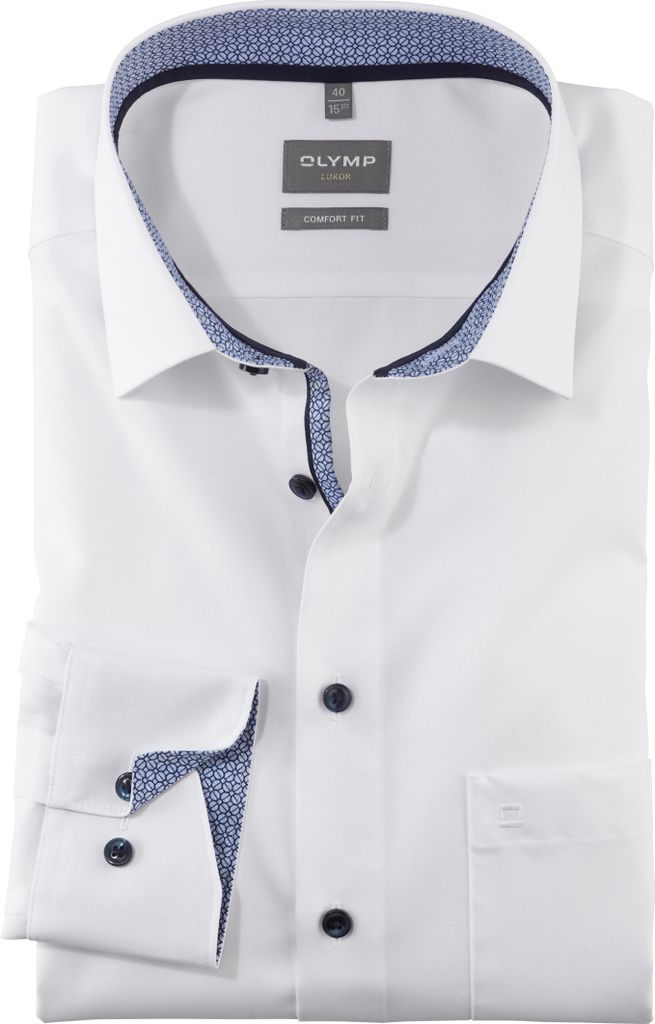 Olymp Hemd weiß Comfort Fit bügelfrei