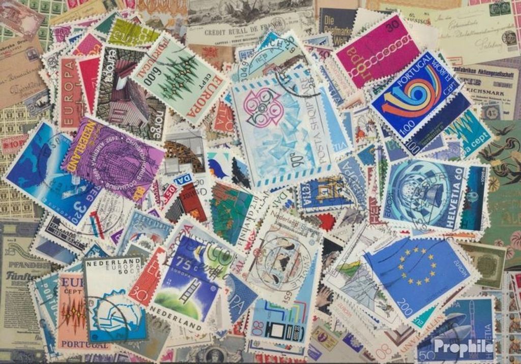 Briefmarken Europa 300 verschiedene Marken CEPT