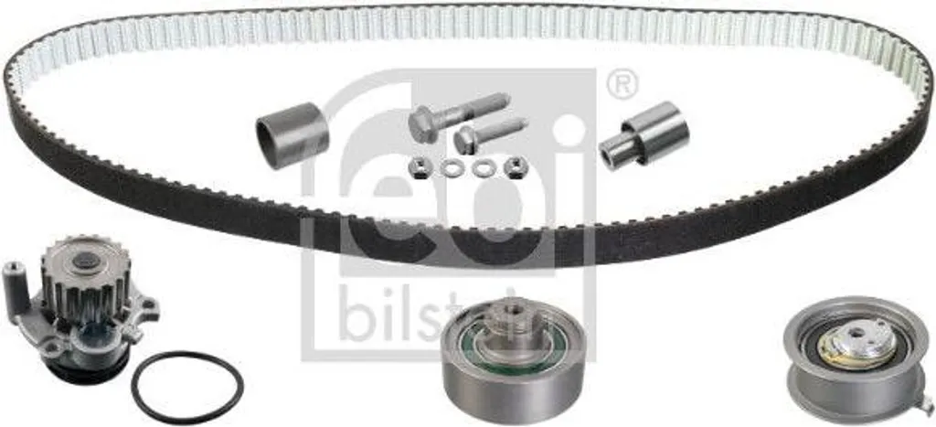 Pompe à eau et kit de courroies FEBI 32744 pour moteur 1.9 TDI 038109119D