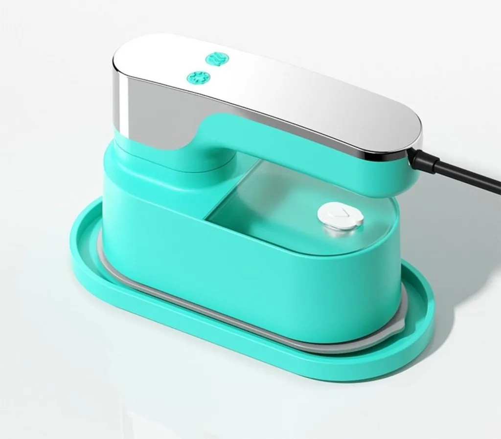 Défroisseur Vapeur de Voyage Compact 1200W - Mini Fer à Vapeur Vert INF