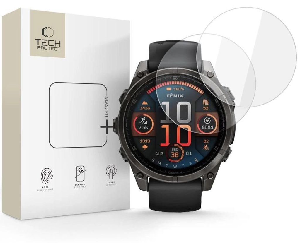 Szkło Hartowane Tech-Protect Glass Fit+ 2-Pack Na Garmin Zdjęcie produktu 