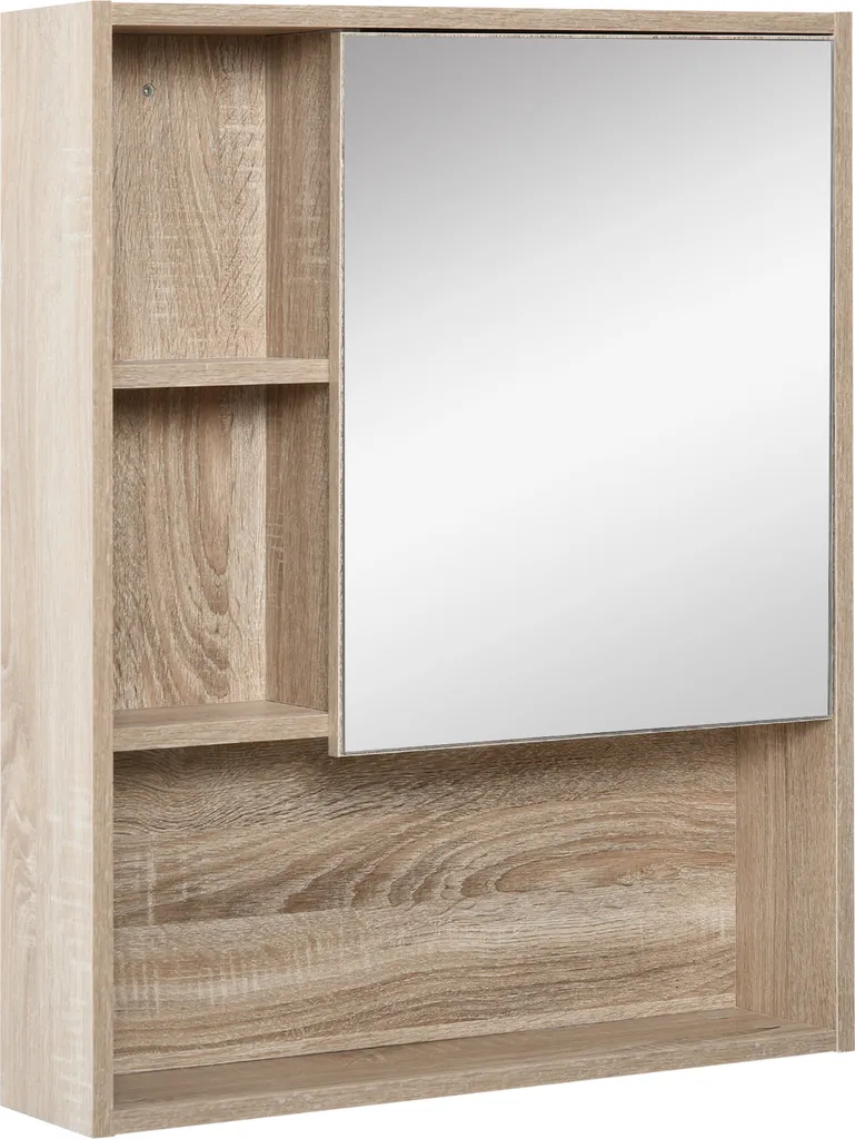 Organisez votre Salle de Bain avec cette Armoire Miroir Chêne
