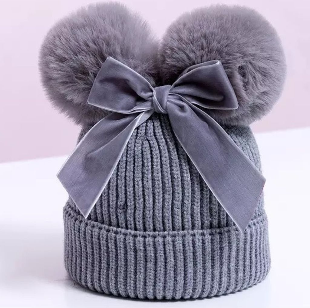 BO-21305 Kindermütze Grau – Perfekter Schutz für Kinder Produktbild 
