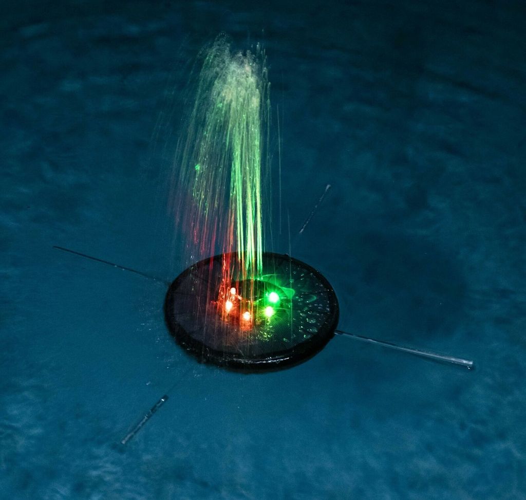 HI 70434 Solar Springbrunnen mit 6 bunten LEDs