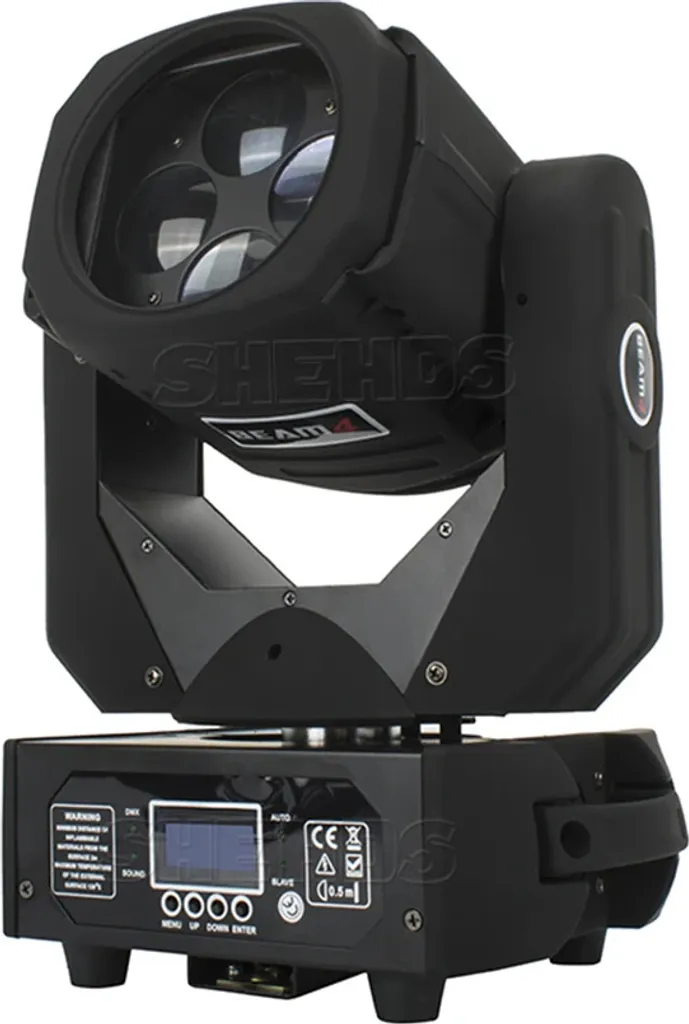 Lyre de Scène LED 4x25W Panoramique 540° - Inclinaison Fluide 190°
