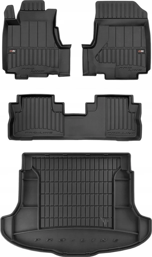 Tappetini Gomma Auto Per Honda CRV IV (2012-2016) – Lato Guida, Antiscivolo, A Vaschetta
