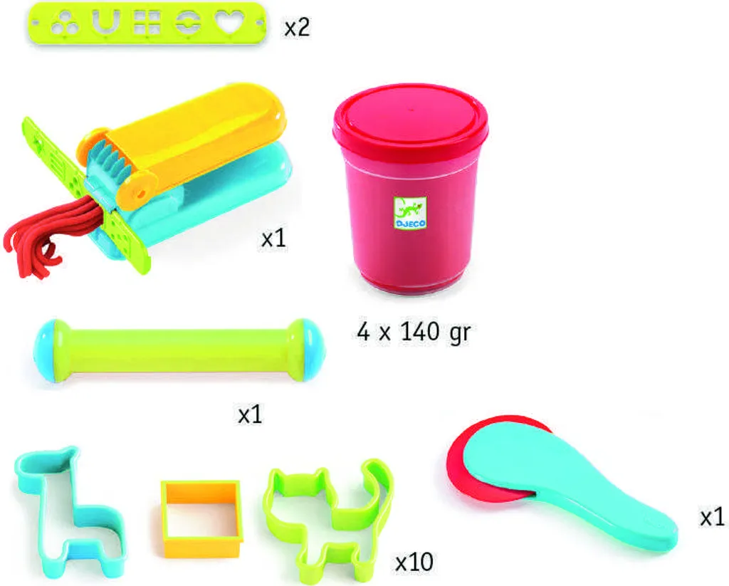 Pâte à Modeler Djeco : Activité Manuelle Éducative Couleurs de Base - 7