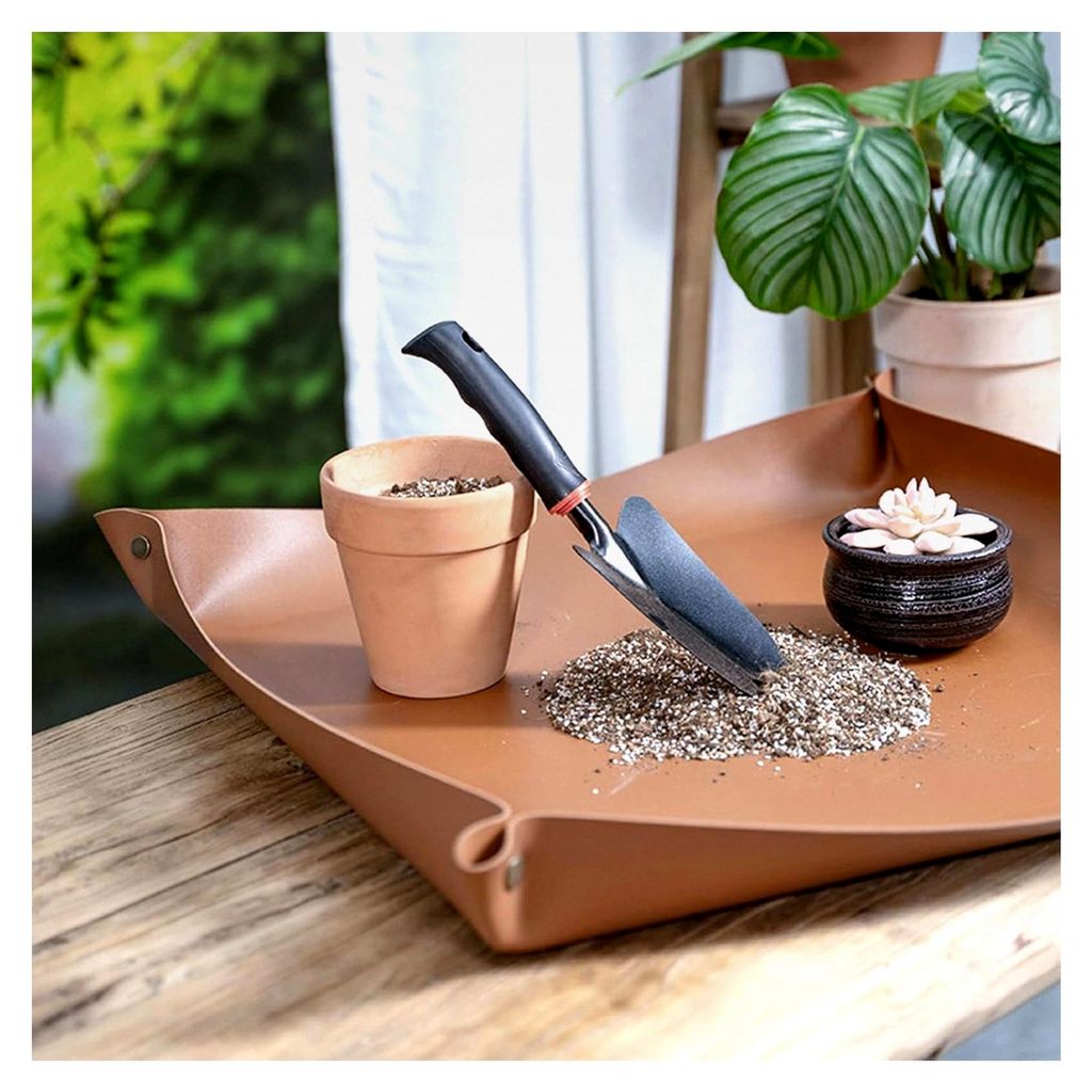 Faltbare Umtopfschale, 66,8 x 99,8 cm, große Pflanzenmatte für Umtopfarbeiten, geeignet für Gartenarbeit im Innen- und Außenbereich, Pflanzen u...