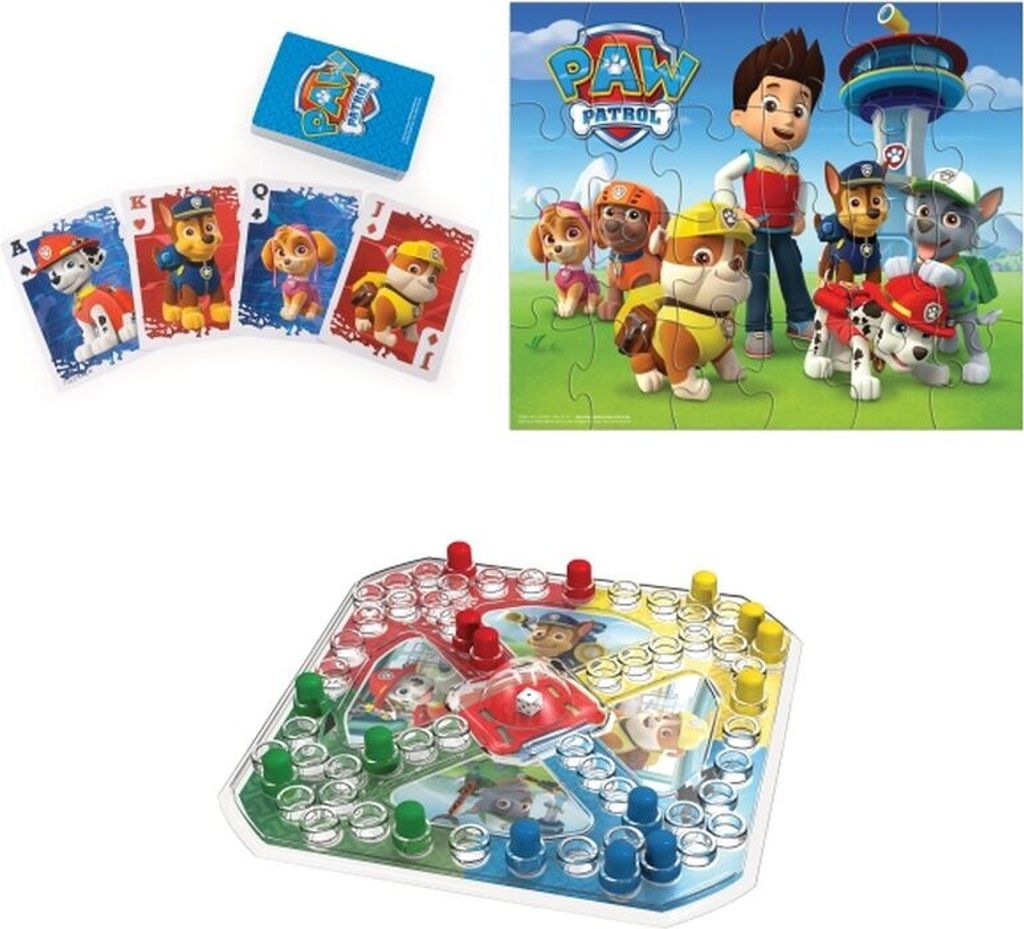 Paw Patrol Jumbo-Spielkarten – Mit Chase-Spielfigur In Metalldose – Für Kids Ab 5 Jahren