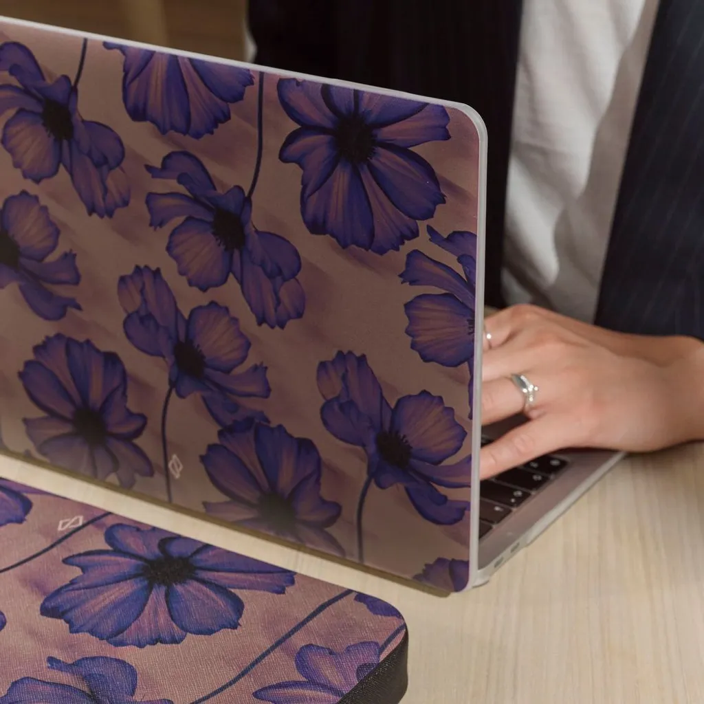 Protection MacBook Air 15 M3 Burga - Design Velvet Night Ultra Résistant - 5
