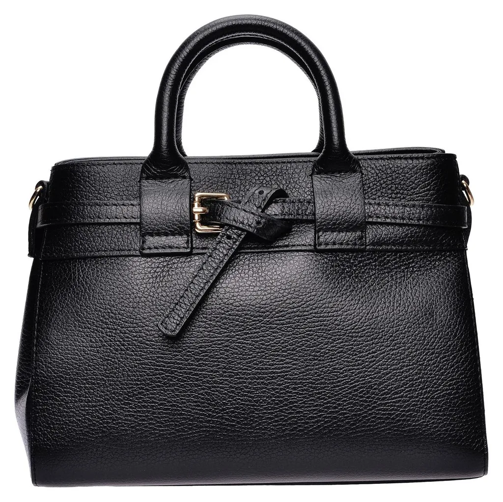 Sac tote bag IR 178T Isabella Rhea en cuir Nero - Design italien SS26