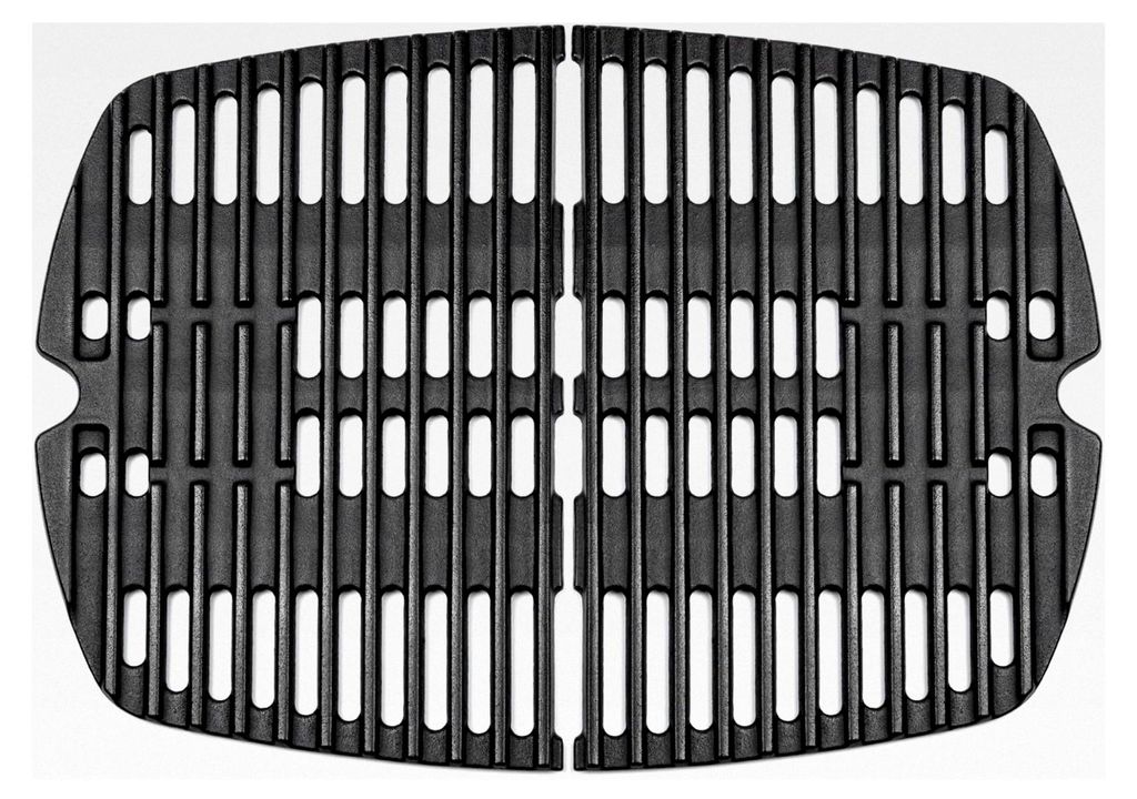 Grillroste aus Gusseisen, 2er-Pack für Weber Q100, Q1000, Q120, Q1200, Q1400, Baby Q Gasgrill