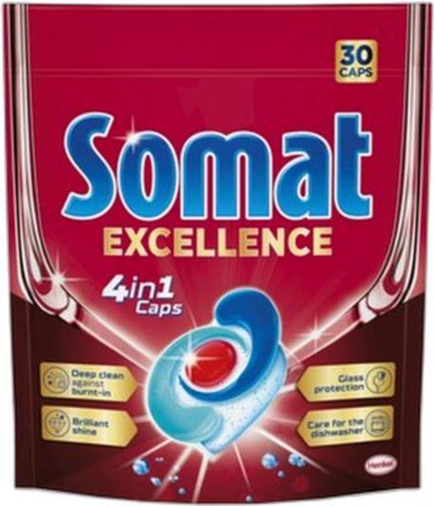 SOMAT Excellence 4 w 1 Caps Kapsułki do mycia naczyń w Zdjęcie produktu 