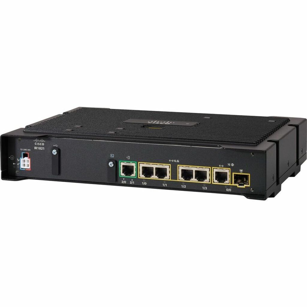 Cisco Catalyst IR1800 IR1821-K9 Router - 5 Anschlüsse - 4 RJ-45 Port(s) - 1 WAN Port(s) - Management-Port - 1.0 SFP Steckplätze - Gigabit-Etherne...