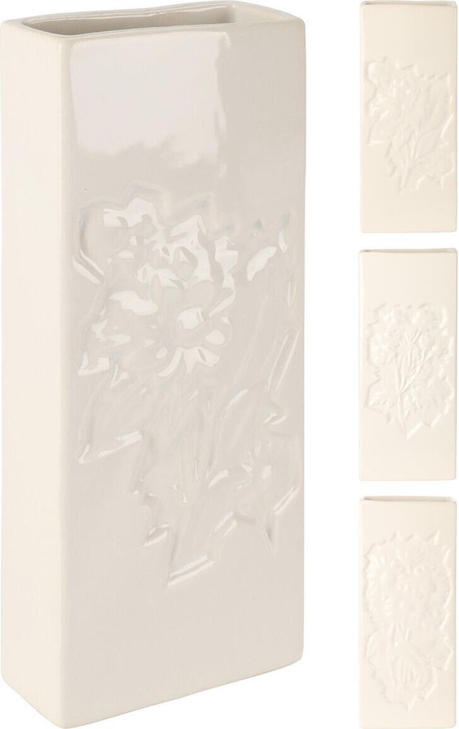 Luftbefeuchter aus Keramik, weiß mit Blumen-Motiv Produktbild 6