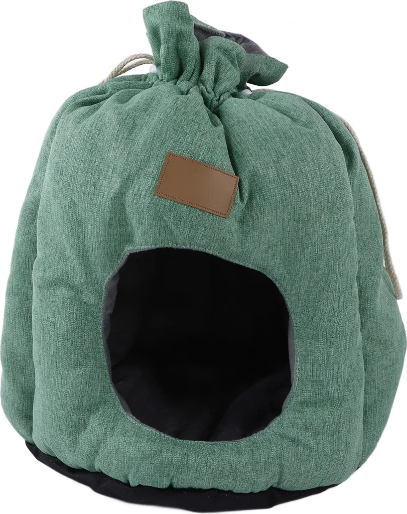 Sac de couchage pour chats contre le froid hivernal avec lien serrage