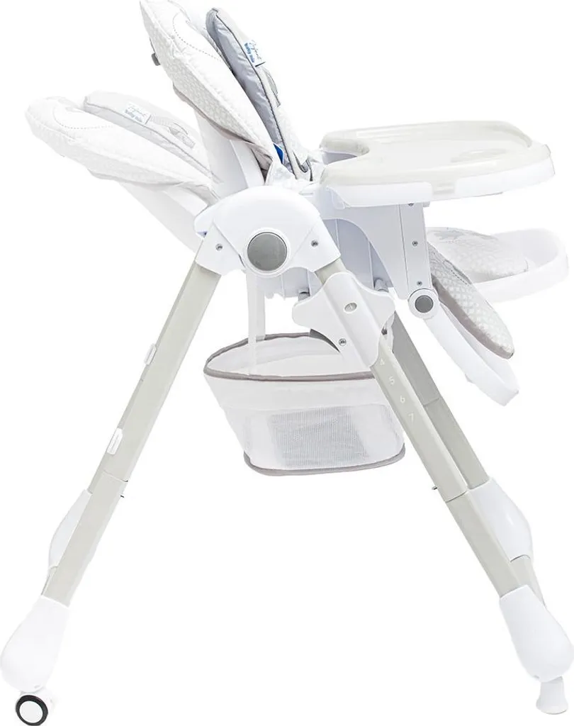 Chaise haute pour repas bébé Baby Mix grise compacte pour petits espaces - 5