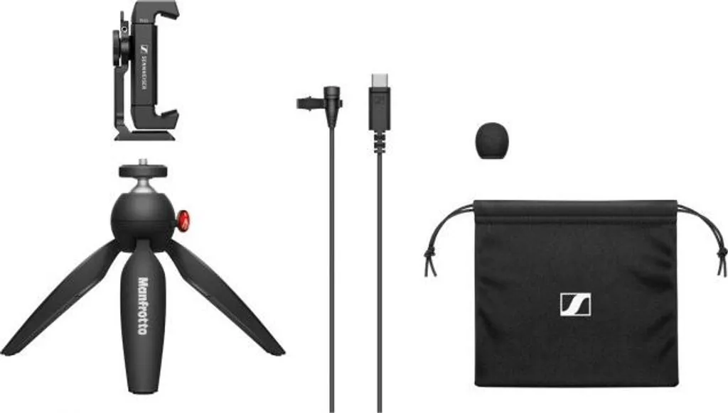 Microphone cravate USB-C Sennheiser XS Lav Kit Mobile pour vidéo - 4