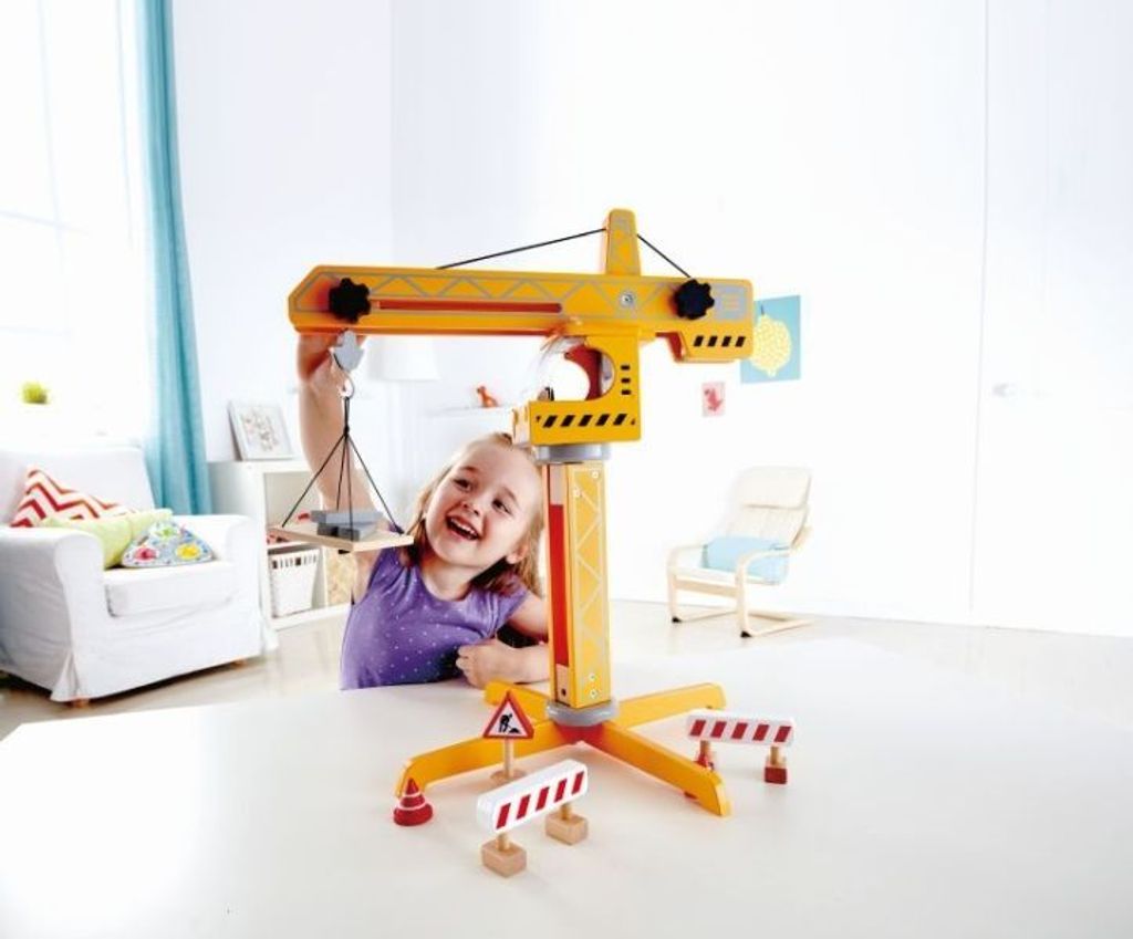Hape CRANE LIFT, Stavebnica, 3 rok / roky, Viacfarebn, Obrázok produktu 