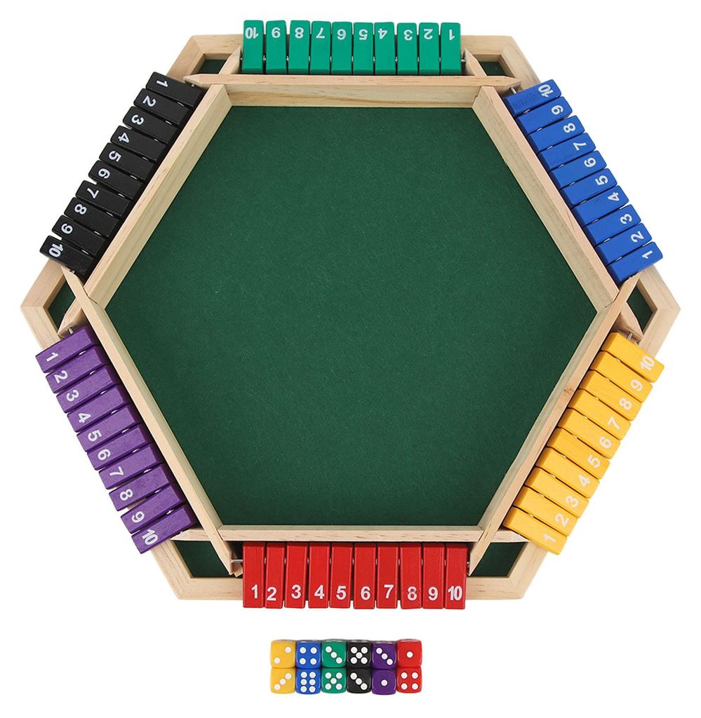 „Shut The Box“-Würfelspiel für 6 Spieler: „Shut The Produktbild 