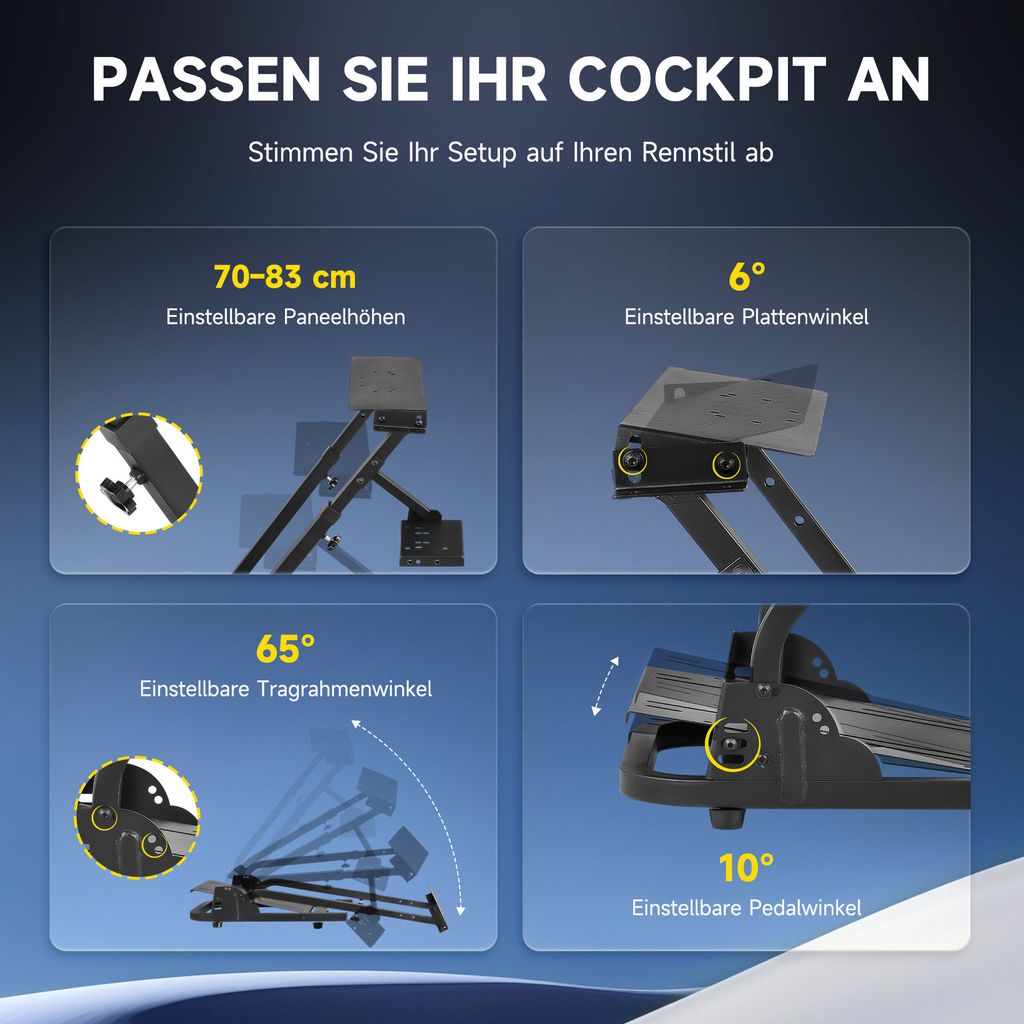 Crenex Lenkradständer Lenkrad Halterung Halter für Logitech Produktbild 4
