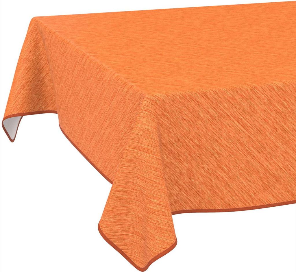 Tischdecke Wachstuch Einfarbig Rot Robust Wasserabweisend Breite 140 cm Länge 240 cm