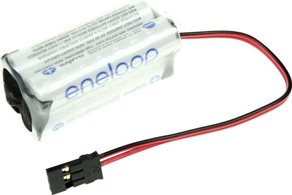 Panasonic Akkupack 4 Micro (AAA) Kabel, Stecker NiMH eneloop Würfel F2x2 4.8 V 750 mAh (124005)
