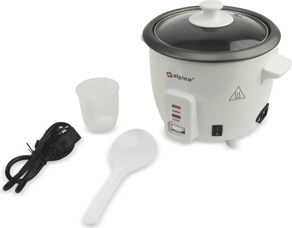 Autocuiseur à Riz ALPINA 0,6L - Petit Cuiseur de Riz Électrique Performant
