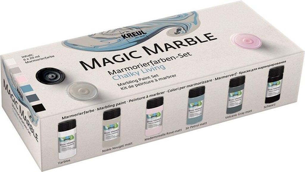 KREUL Marmorierfarbe "Magic Marble" matt Set Chalky Living Produktbild 