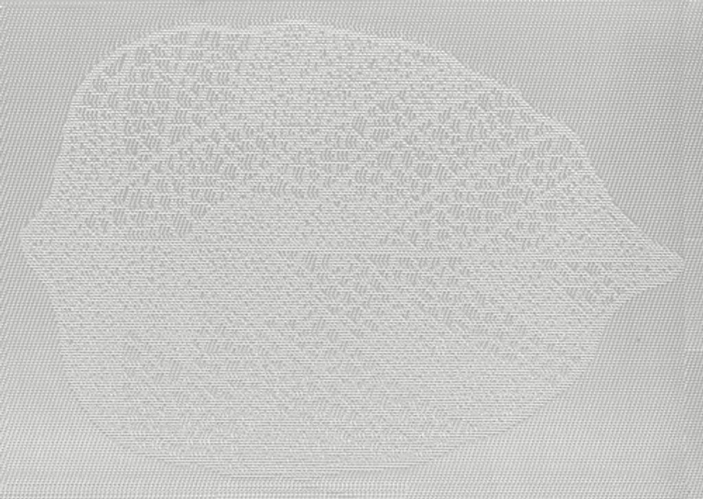 Tischset Woven Feather silber 30 x 45 cm