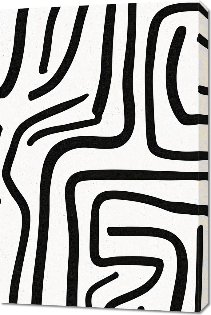 Bild 60x90cm Linien Minimalistisch, Innenräume Skandinavischer Stil, Boho