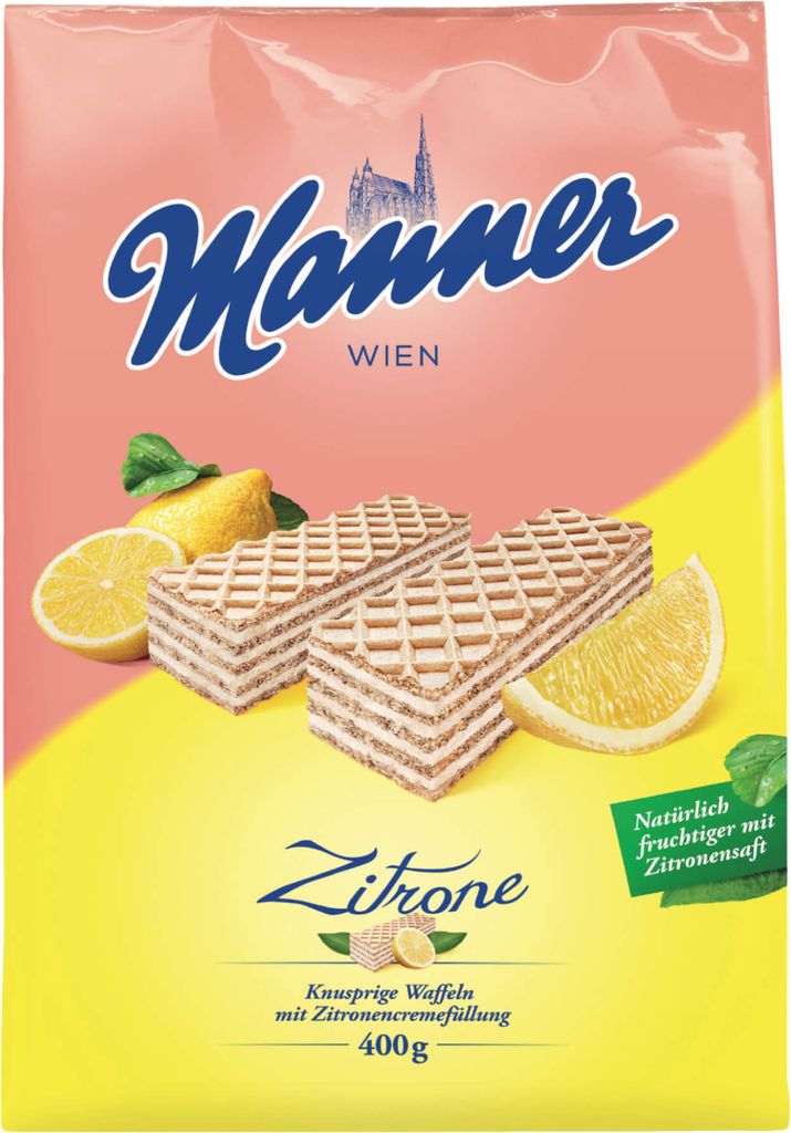 Sušienky Manner citrónové plátky 207201000 400g/balenie. Obrázok produktu 