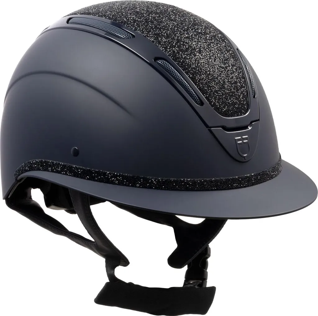 Casque d'équitation pour concours Equestro Apocalipse Matt à strass