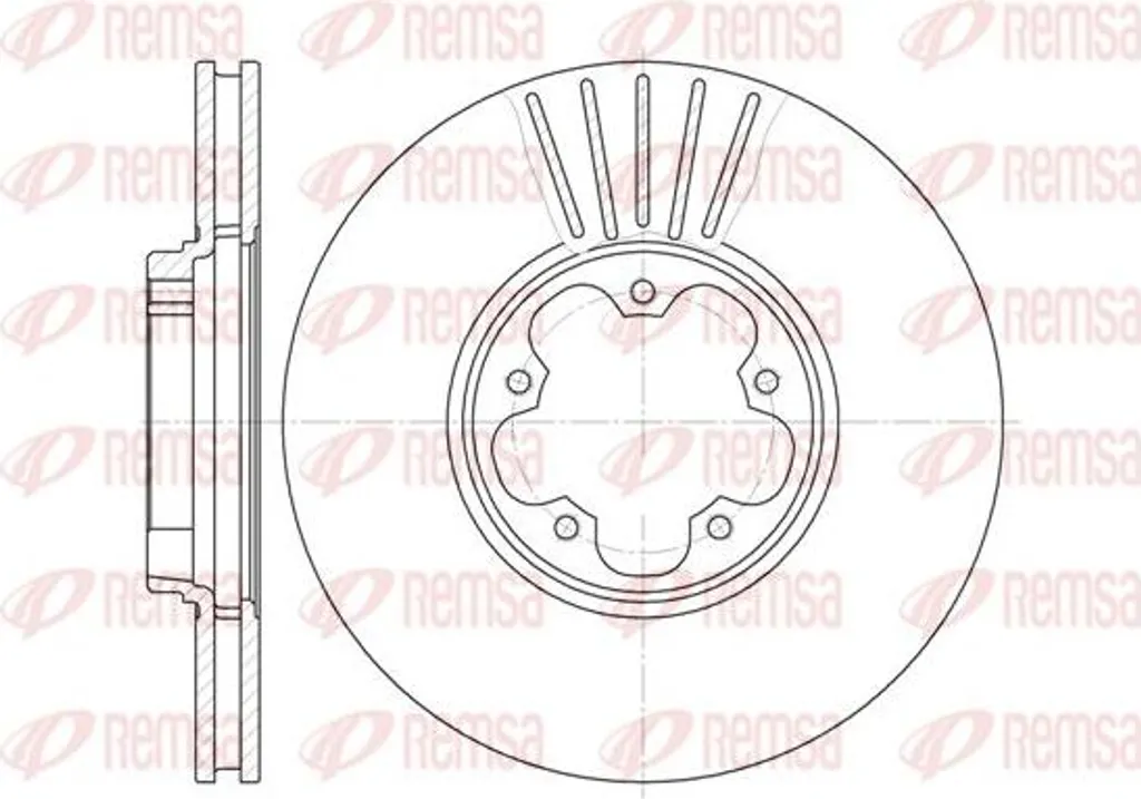 Disque de frein REMSA 6609.10 pour Transit - Remplacement OE 4041427