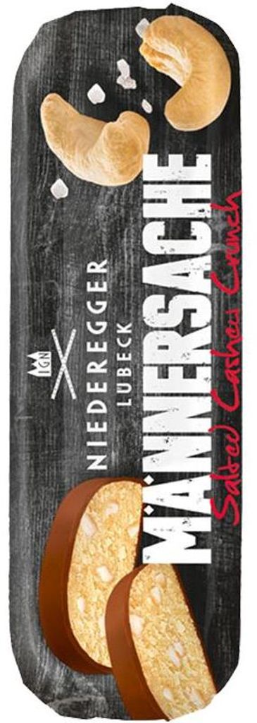 Marzipanbrot "Männersache" Salted Cashew Crunch, Marzipan Produktbild 