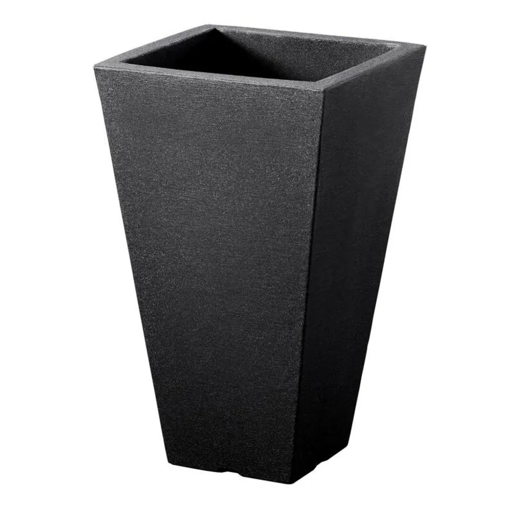 Pot de fleurs Capri gris 45cm : solution design pour plantes hautes