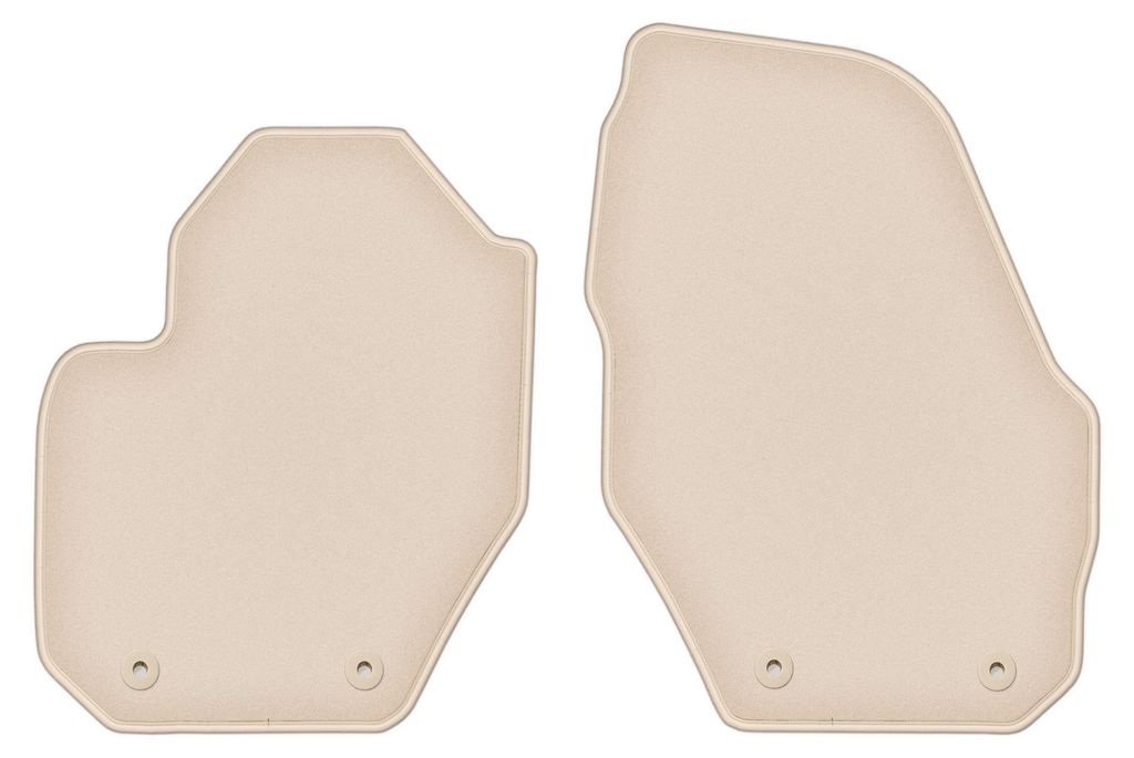 DURBAN Beige Velours-Fußmatten vorne für Volvo XC60 I Crossover (2008-2017)