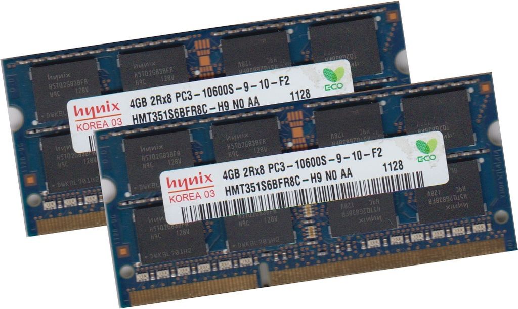 Hynix 8Gb 2x 4Gb SoDimm 1333Mhz Ram Memory HMT351S6BFR8C Obrázok produktu 