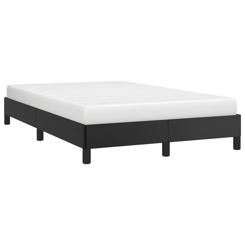 vidaXL Bettgestell ohne Matratze Schwarz 120x190 cm Kunstleder