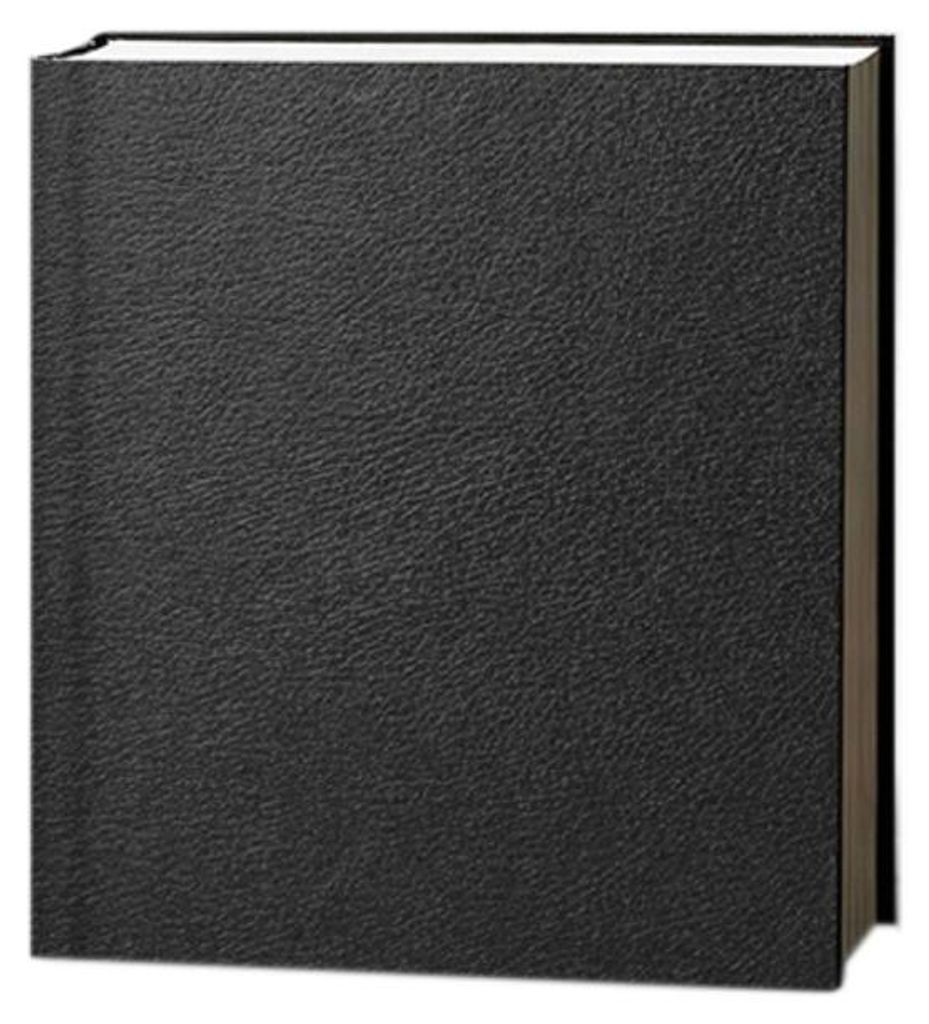 INF Schwarzes Skizzenbuch 12cm x 12cm Holzschliffpapier 24 Seiten Tragbar