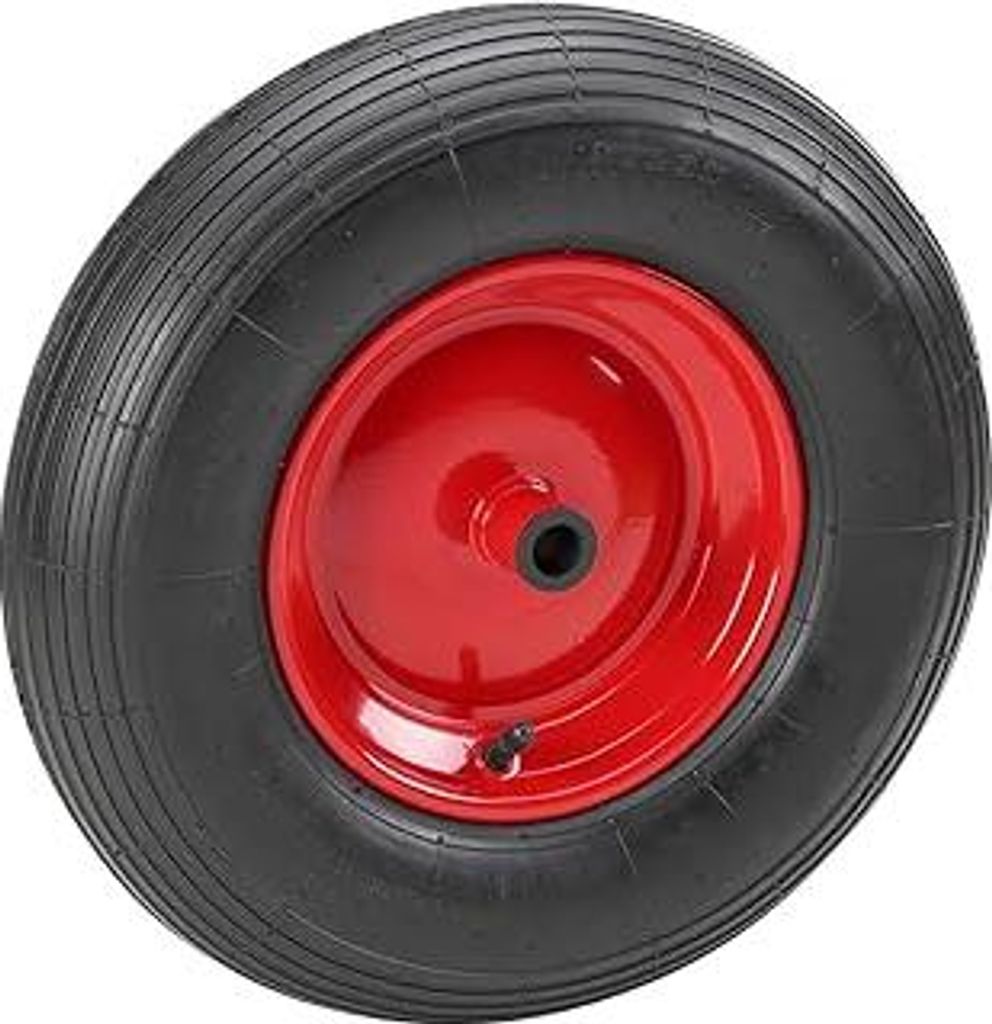 Metafranc Luftrad Ø 340 mm - Stahl-Felge - Typ 3.50 - 6 - 180 kg Tragkraft - Gleitlager / Komplettrad mit Felge / Schubkarrenrad / Schubkarrenreif...