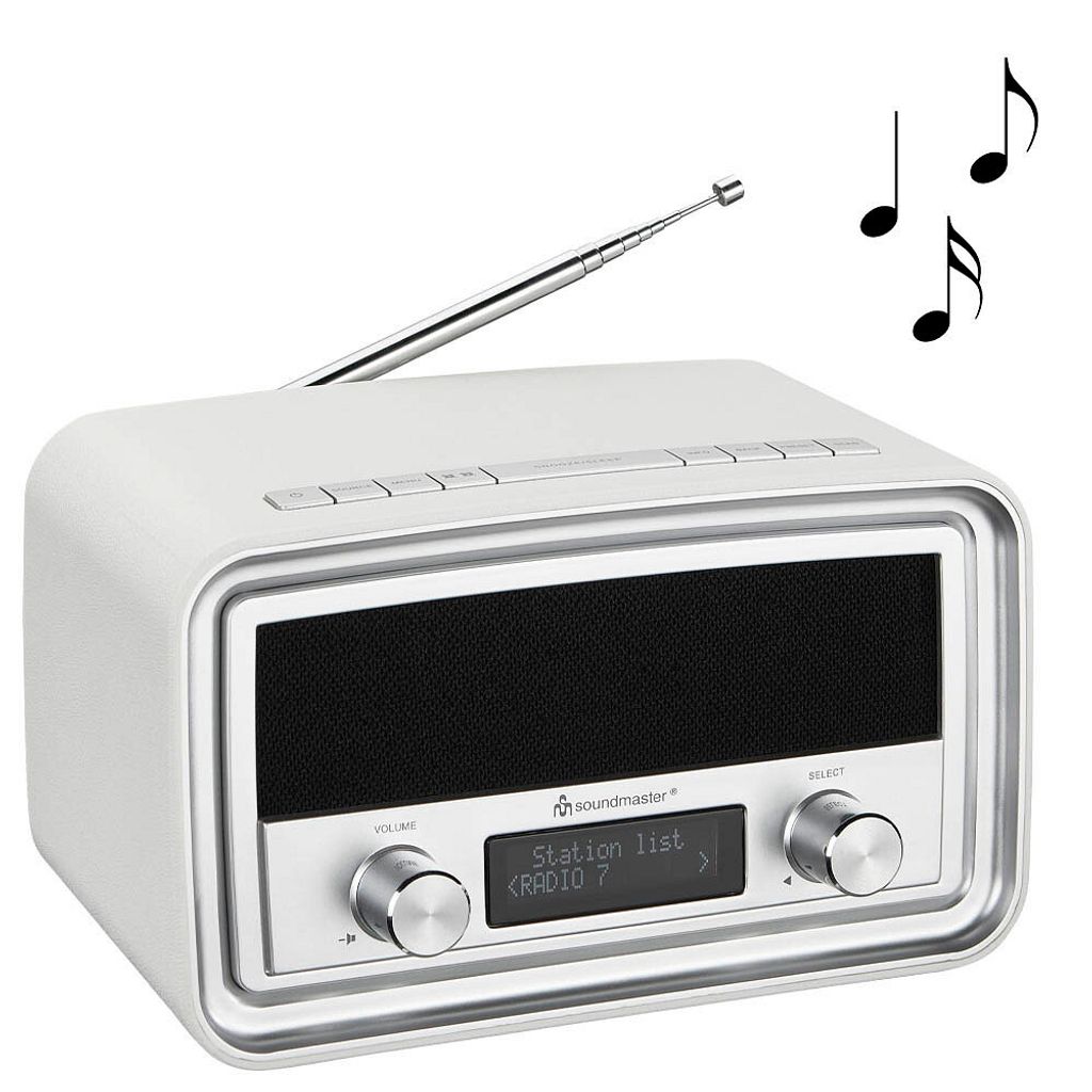 soundmaster UR190WE Radiowecker weiß Productafbeelding 