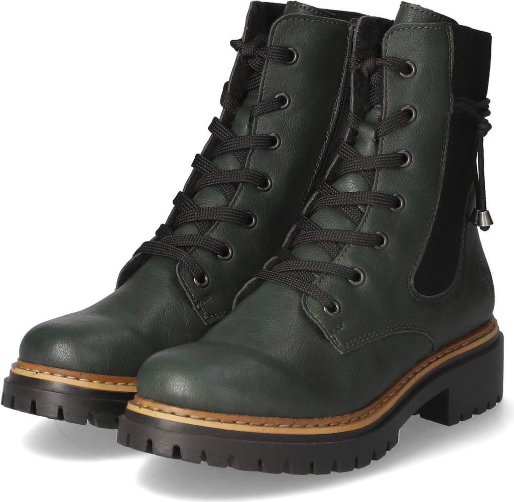 Rieker Damen Schnürstiefeletten/ Winterstiefeletten Grün Produktbild 
