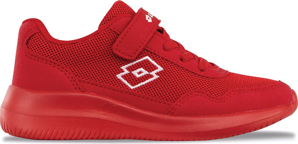 Lotto Lifes Kinder-Sneaker-Slipper-Klettschuh CONNECT OC K Unisex Kids Rot-Weiß, Farbe:rot, EU Größe:30