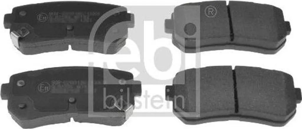 Jeu de plaquettes de frein à disque arrière FEBI 116367 compatible Kona
