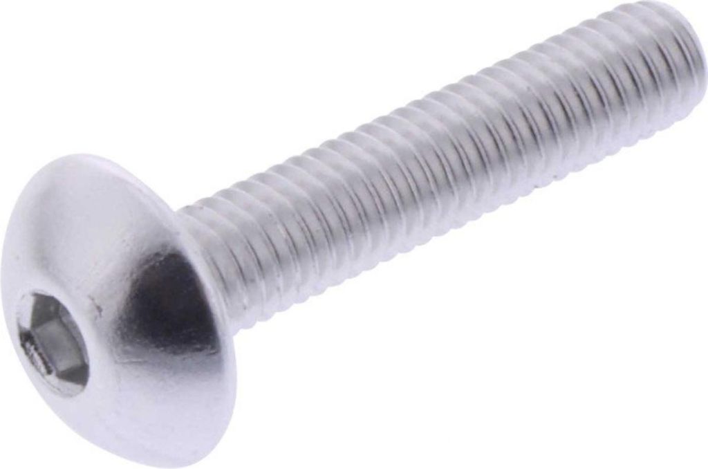 Linsenschraube JMP Bolt M5x0,8mm 25mm Aluminium silber