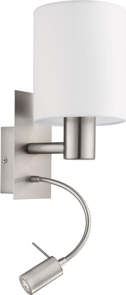 EGLO Wandlampe Pasteri, 2-flammige Textil Wandleuchte mit Produktbild 