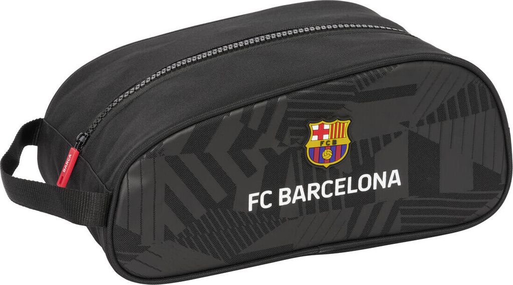 F.C. Barcelona Reise-Schuhkarton Schwarz Schwarz 34 x 15 x 18 cm